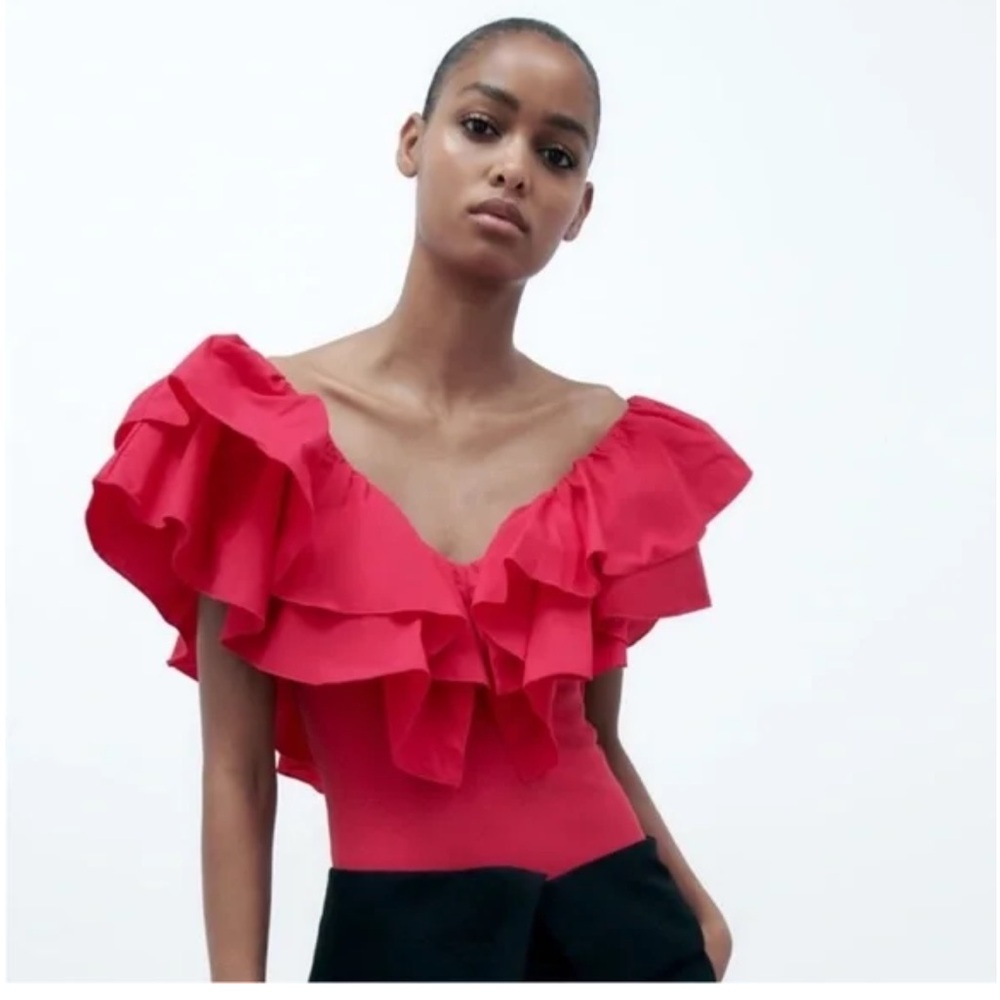 Zara Ruffle Women's Top